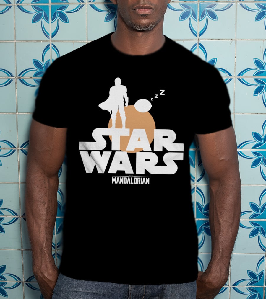 Star Wars The Mandalorian Sleeping Duo T-Shirt