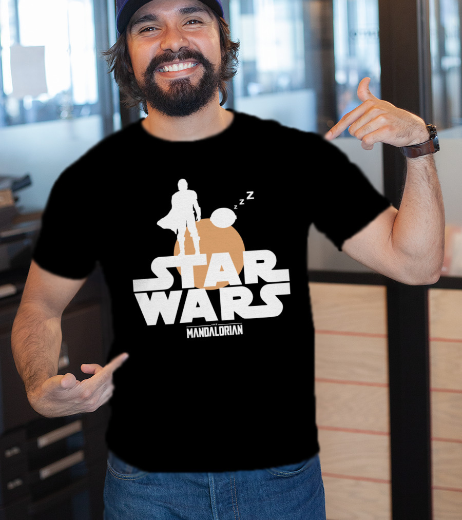 Star Wars The Mandalorian Sleeping Duo T-Shirt