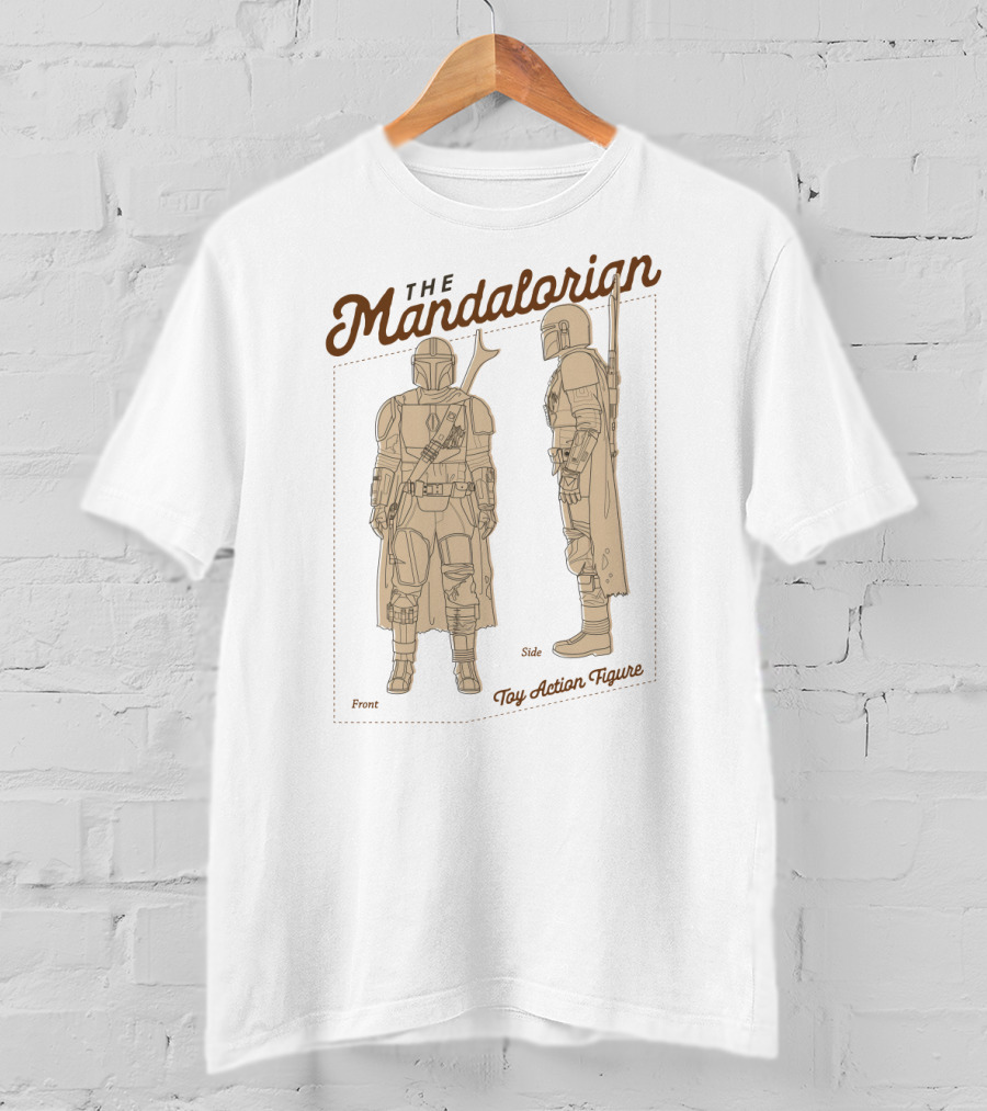 The Mandalorian Front Side Toy Action Figure T-Shirt