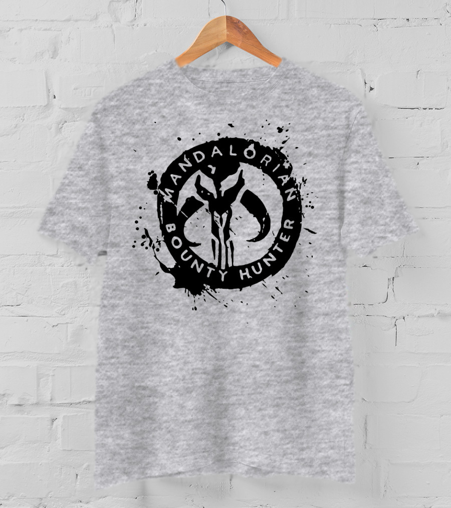 Mandalorian Bounty Hunter Splatter T-Shirt