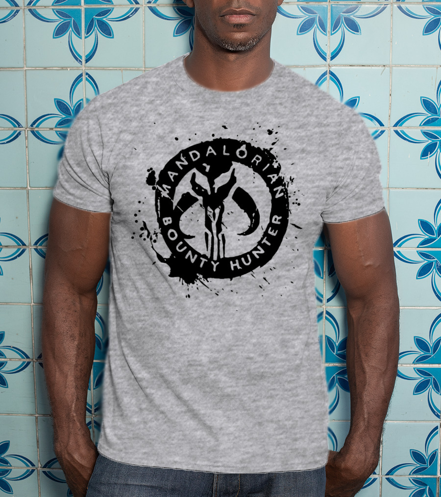 Mandalorian Bounty Hunter Splatter T-Shirt
