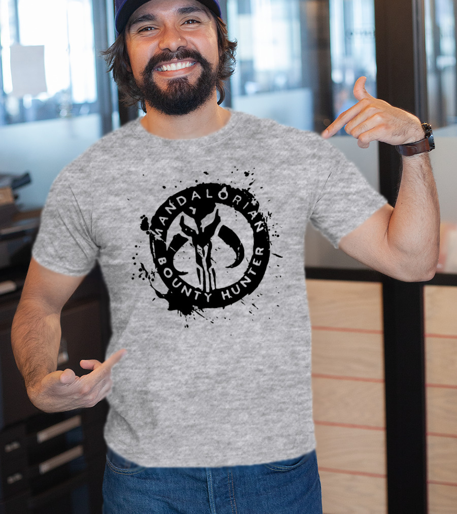 Mandalorian Bounty Hunter Splatter T-Shirt