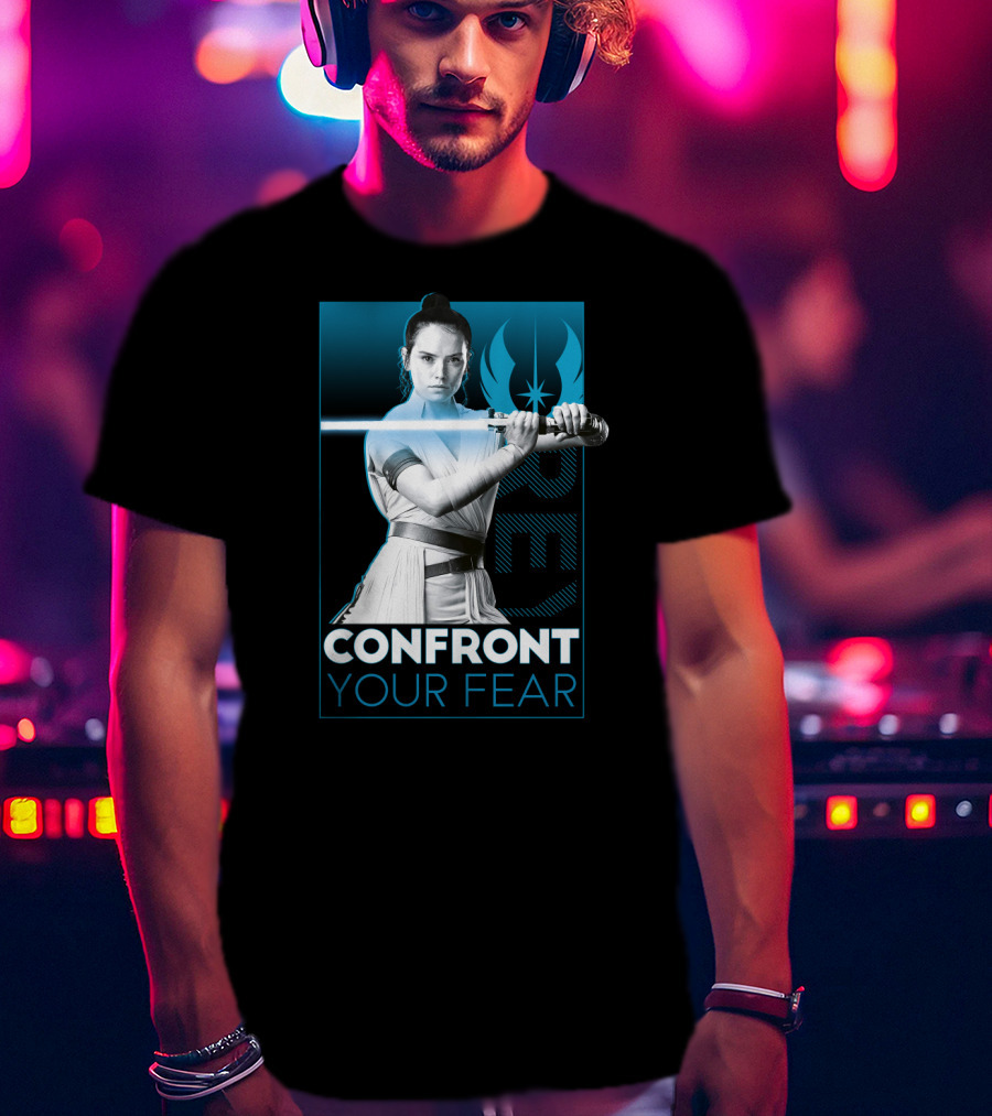 Star Wars Rey Confront Your Fear T-Shirt