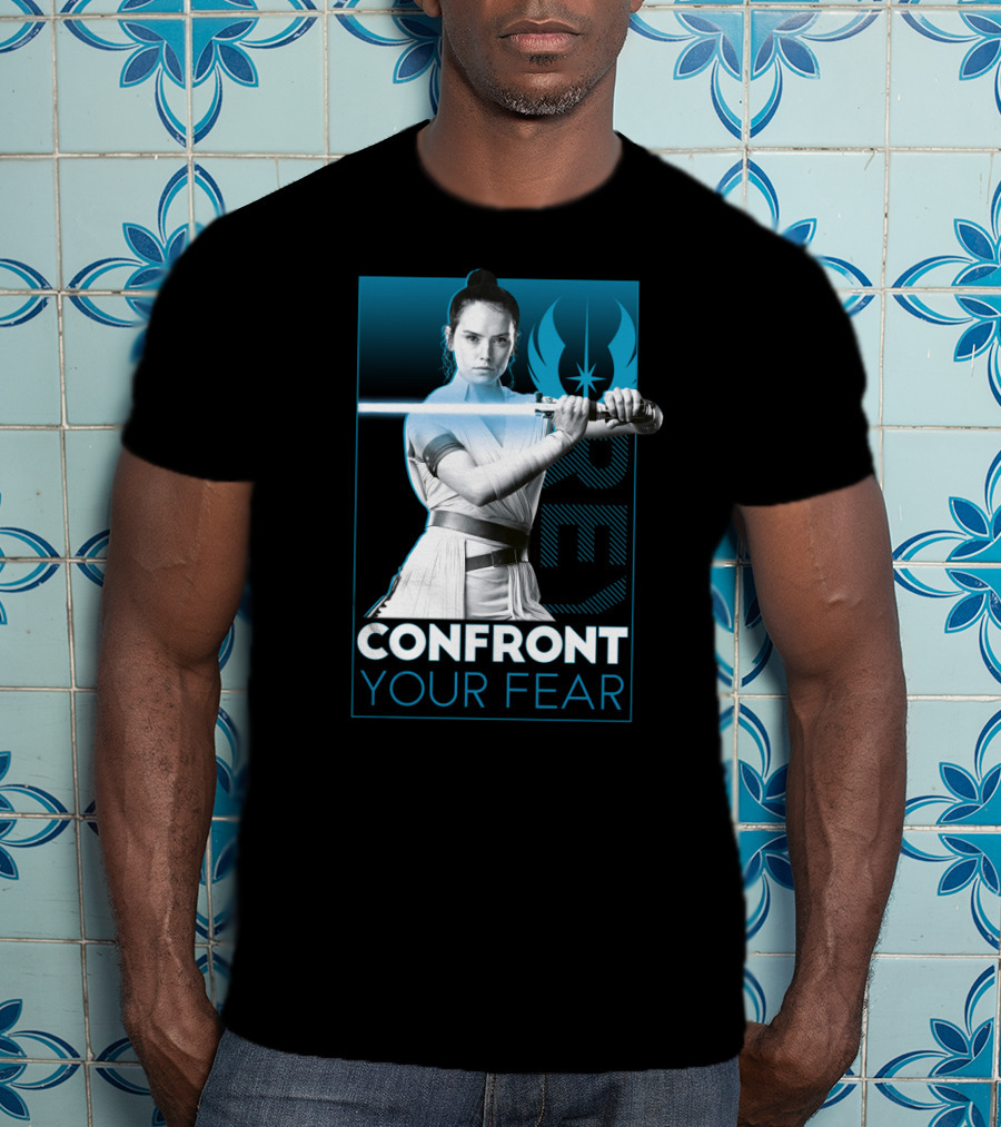 Star Wars Rey Confront Your Fear T-Shirt