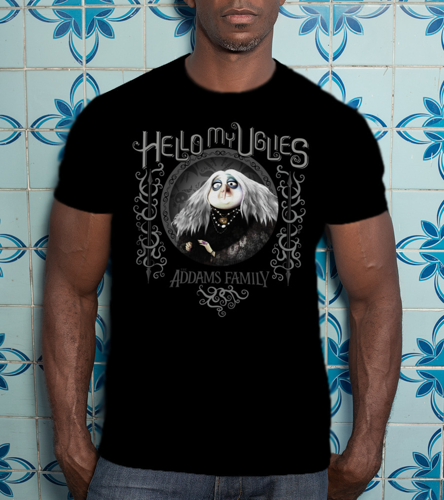 Hello My Uglies Addams Family Grandma T-Shirt