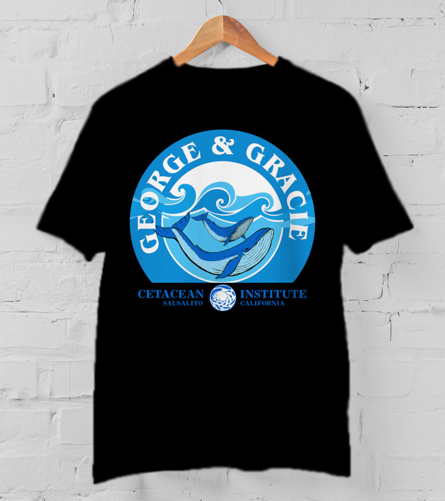 Star Trek George And Gracie Cetacean Institute Sausalito California T-Shirt