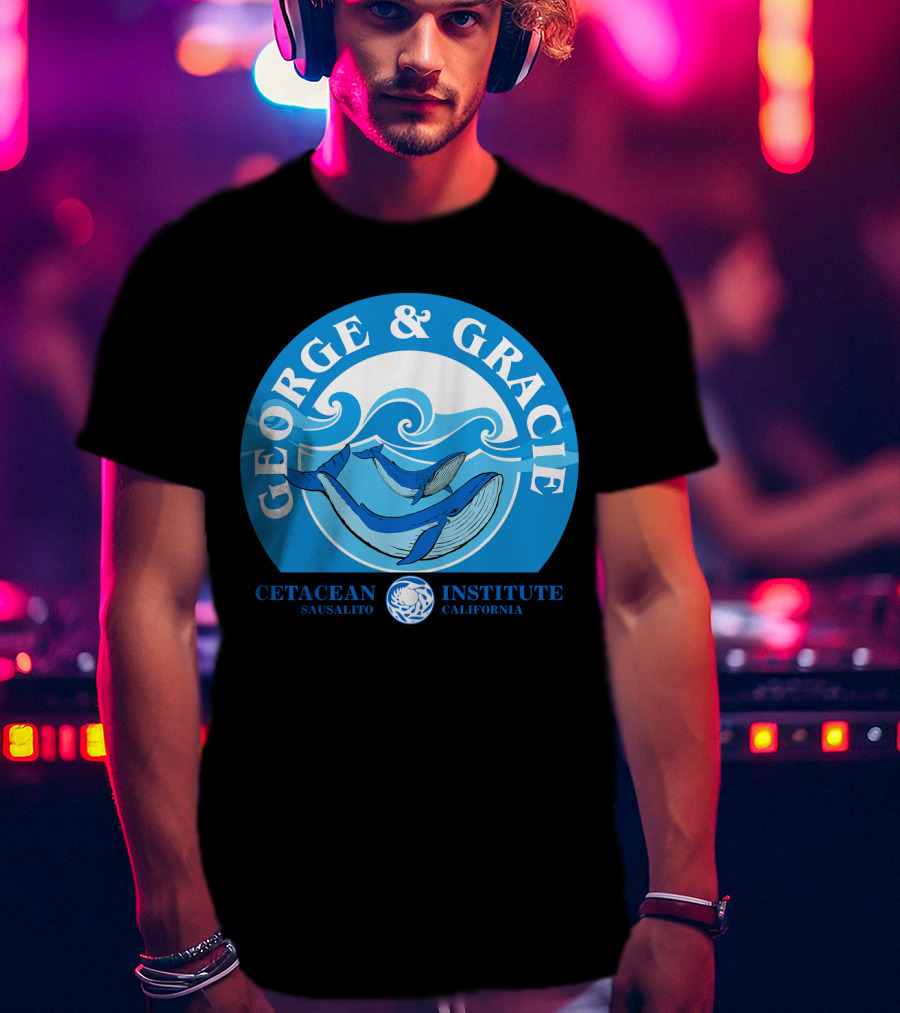 Star Trek George And Gracie Cetacean Institute Sausalito California T-Shirt