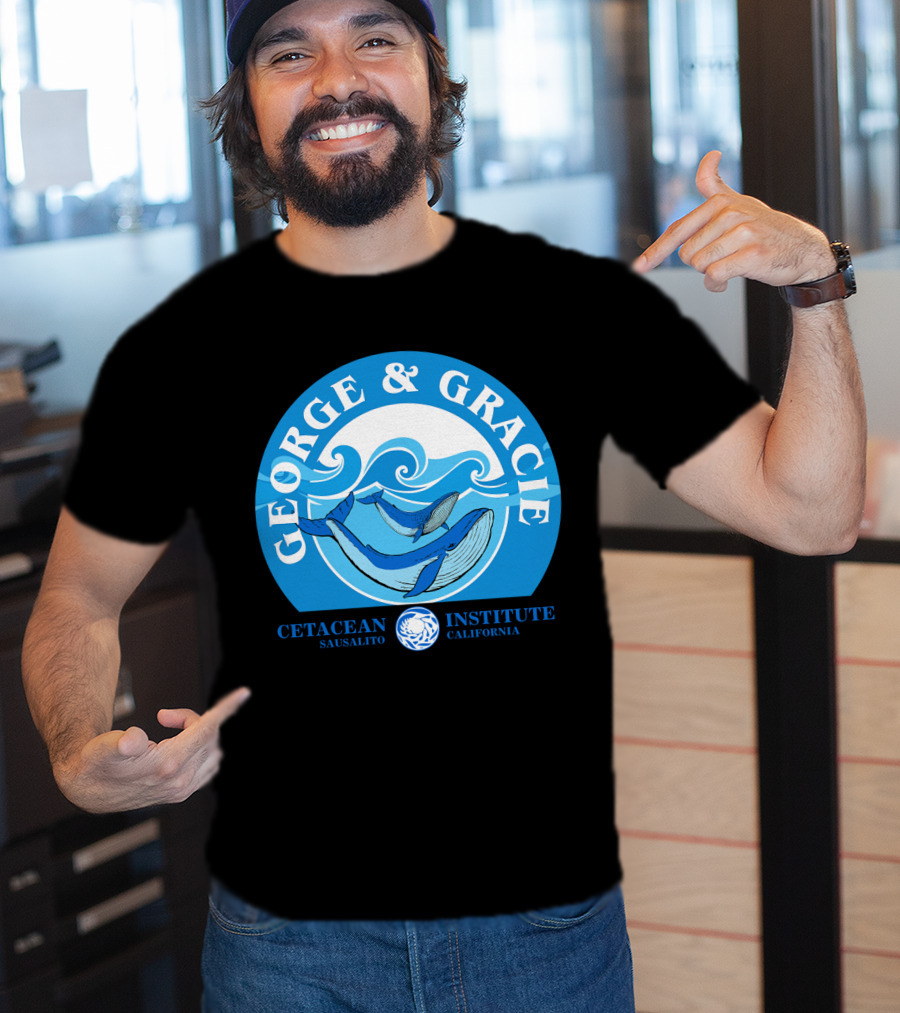 Star Trek George And Gracie Cetacean Institute Sausalito California T-Shirt
