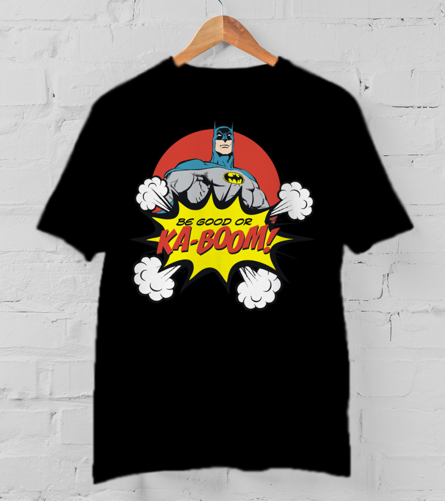 Batman Be Good Or Ka Boom Dynamic Comic Burst T-Shirt