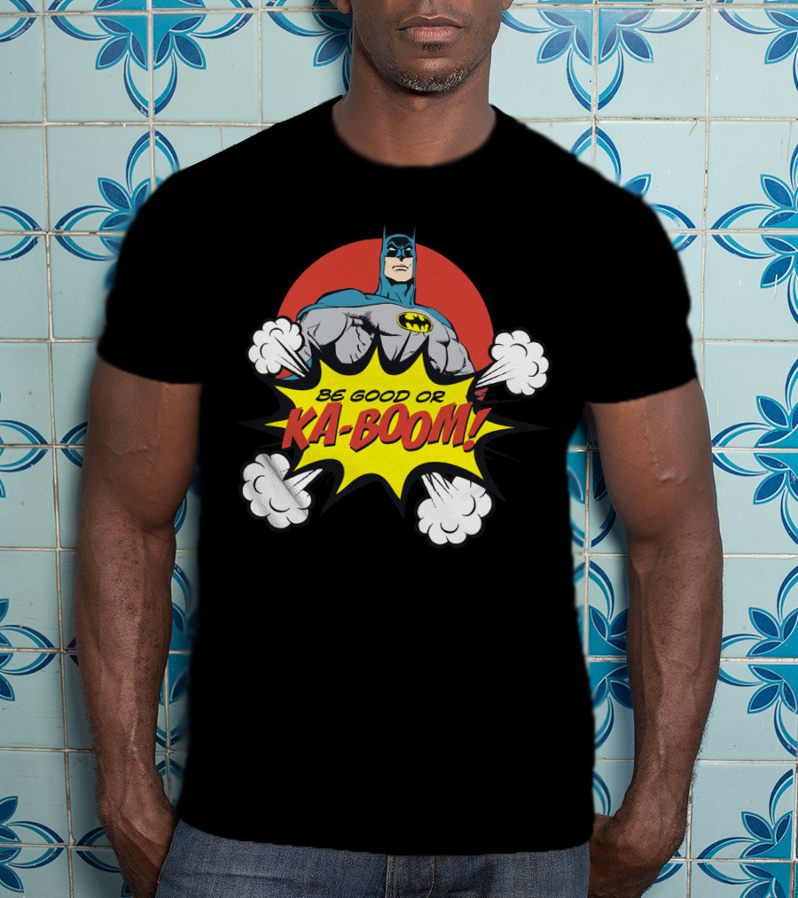Batman Be Good Or Ka Boom Dynamic Comic Burst T-Shirt
