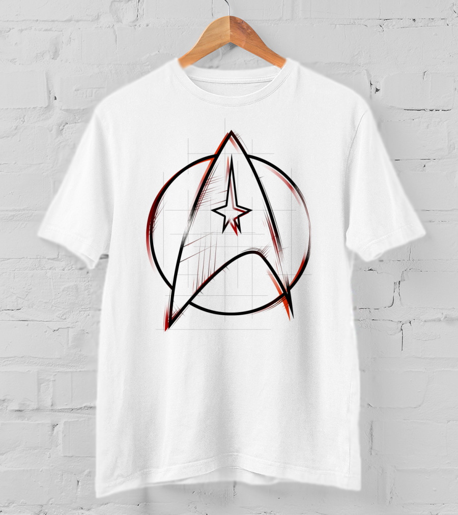 StarFleet Command Logo Sketch Star Trek Emblem T-Shirt