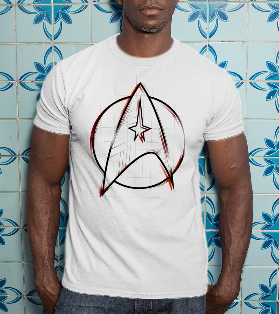 StarFleet Command Logo Sketch Star Trek Emblem T-Shirt
