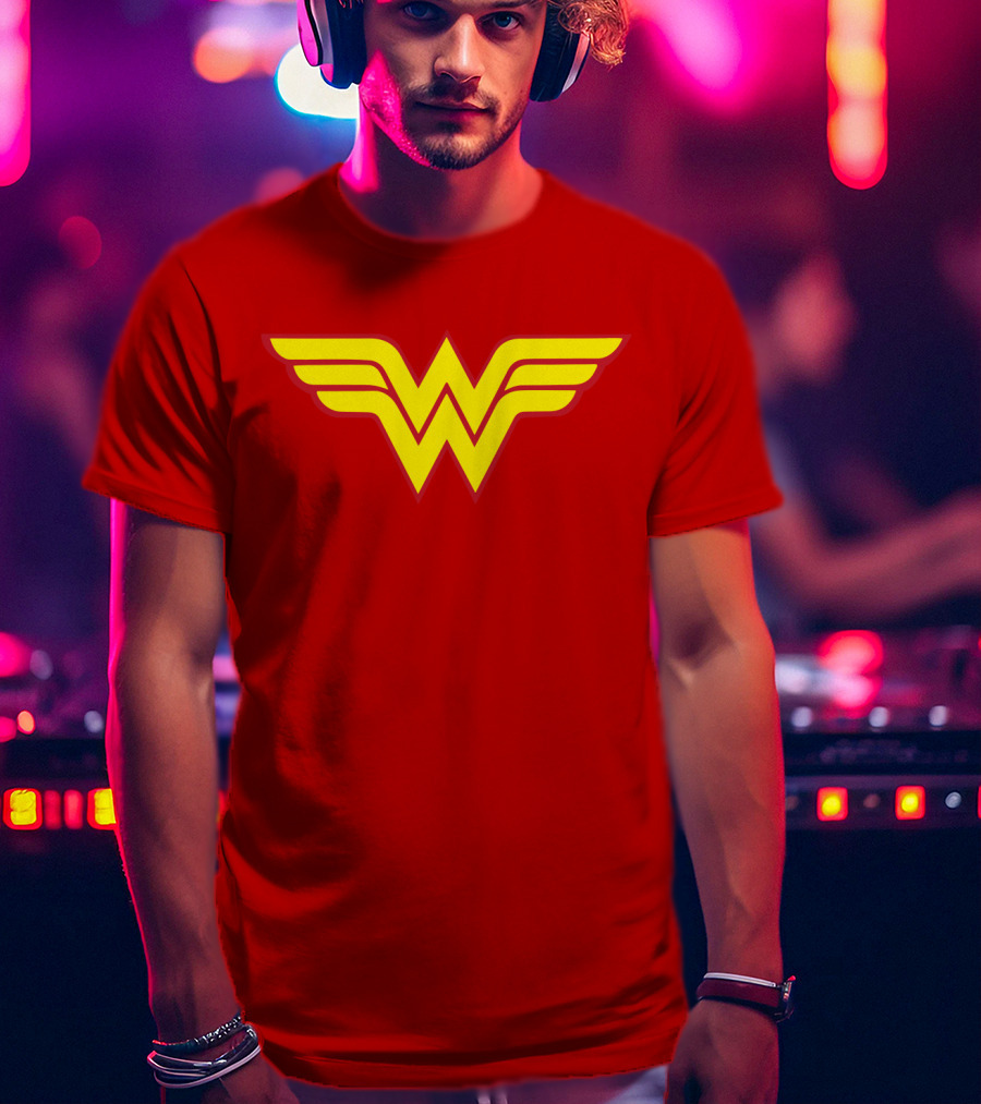 Wonder Woman Classic Yellow Emblem T-Shirt