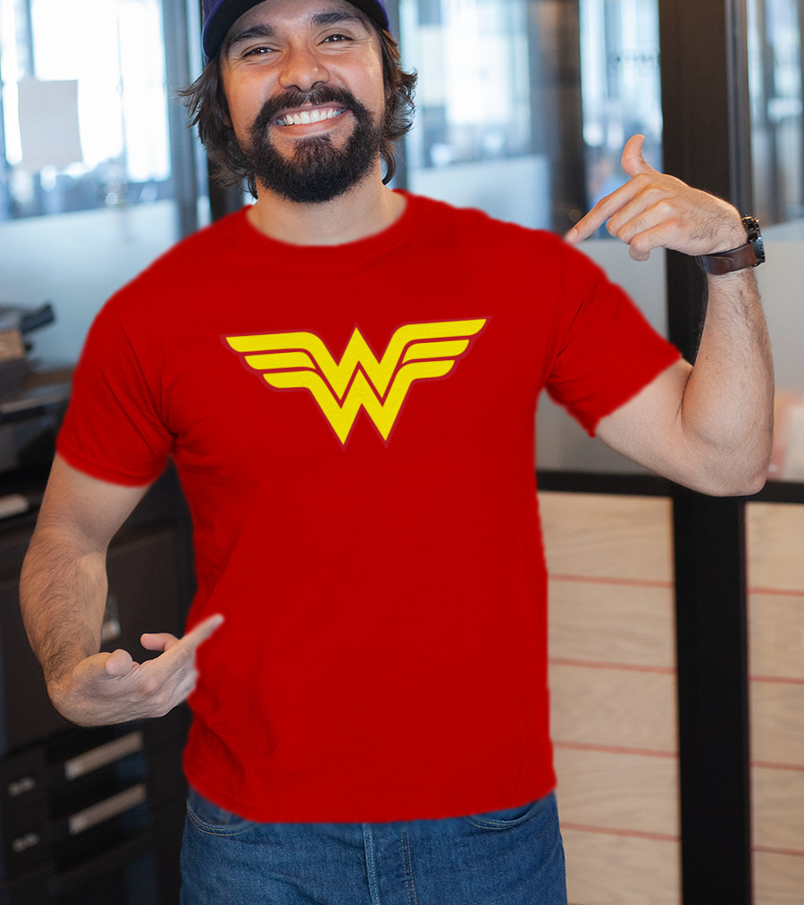 Wonder Woman Classic Yellow Emblem T-Shirt