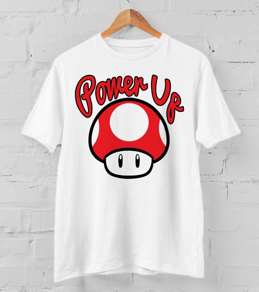 Super Mario Power Up Mushroom T-Shirt