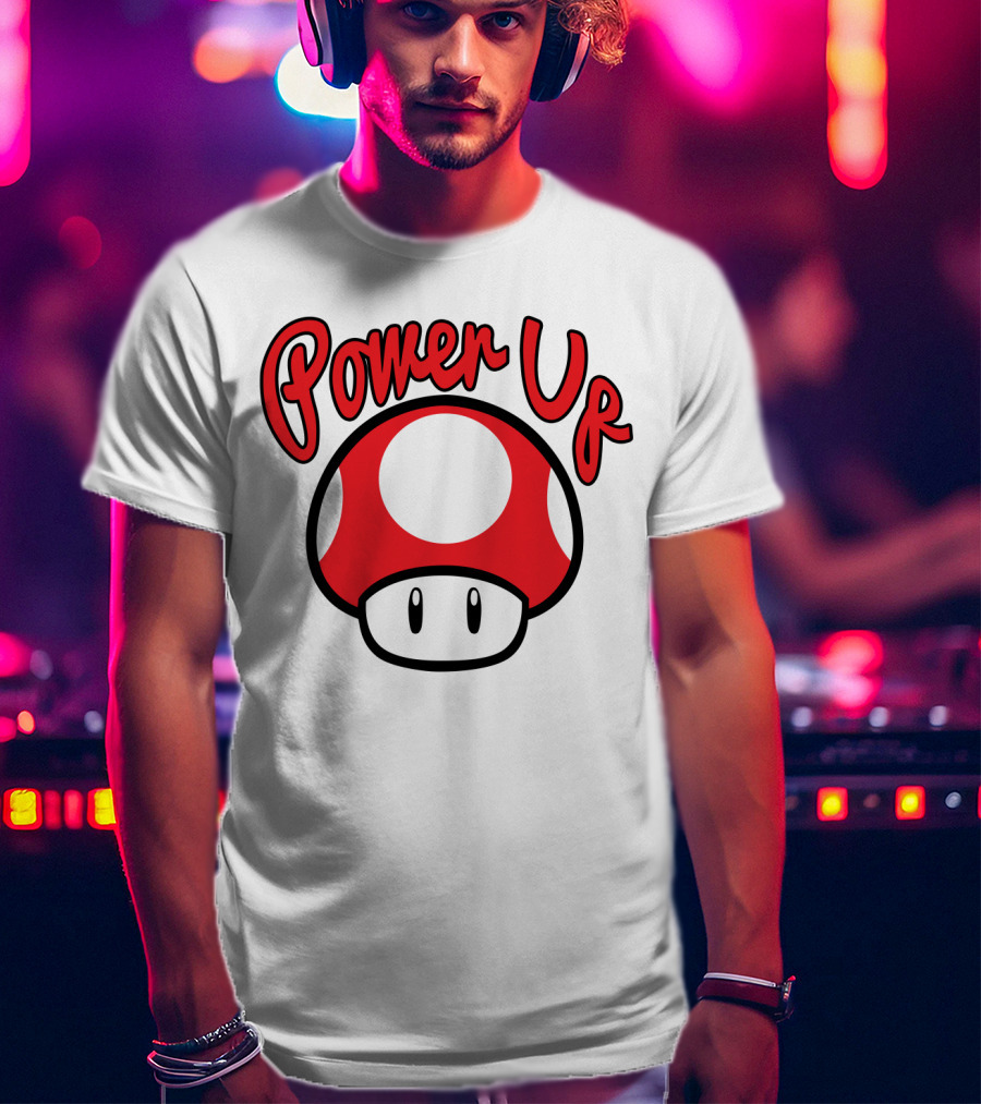 Super Mario Power Up Mushroom T-Shirt
