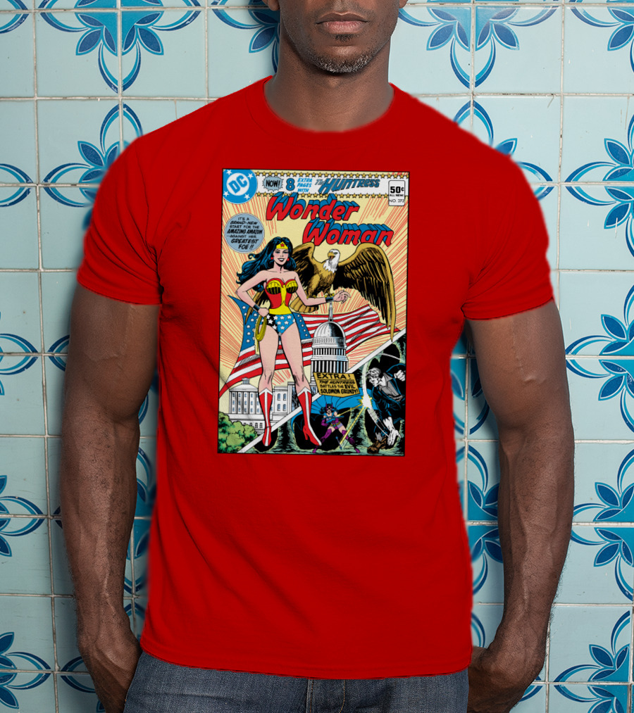 Wonder Woman DC Comics Huntress 1977 Solomon Grundy Patriotic Cover T-Shirt