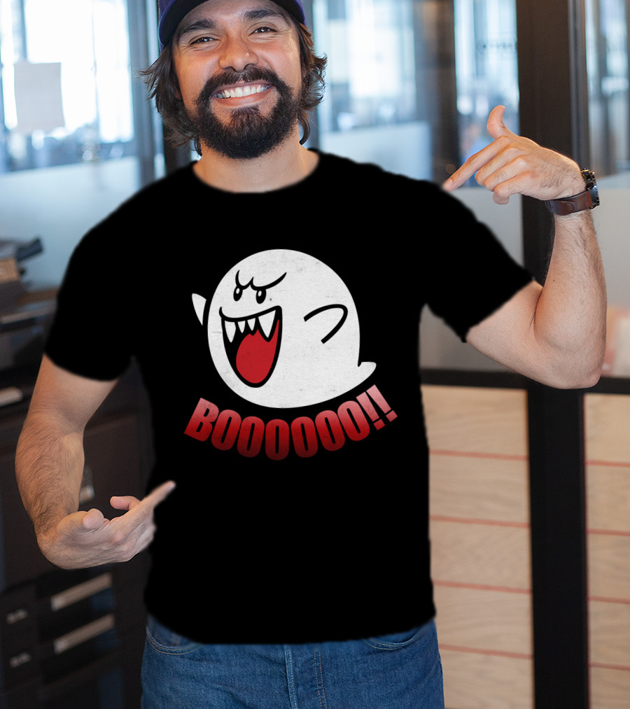 Super Mario Boo Ghost Booooo T-Shirt