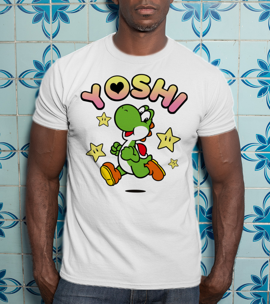 Yoshi Starry Adventure With Heart T-Shirt