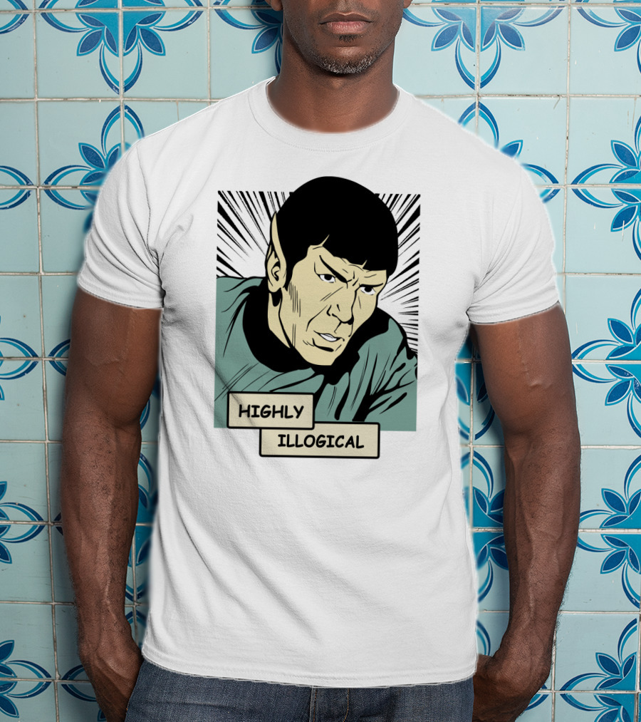 Star Trek Spock Highly Illogical Comic T-Shirt