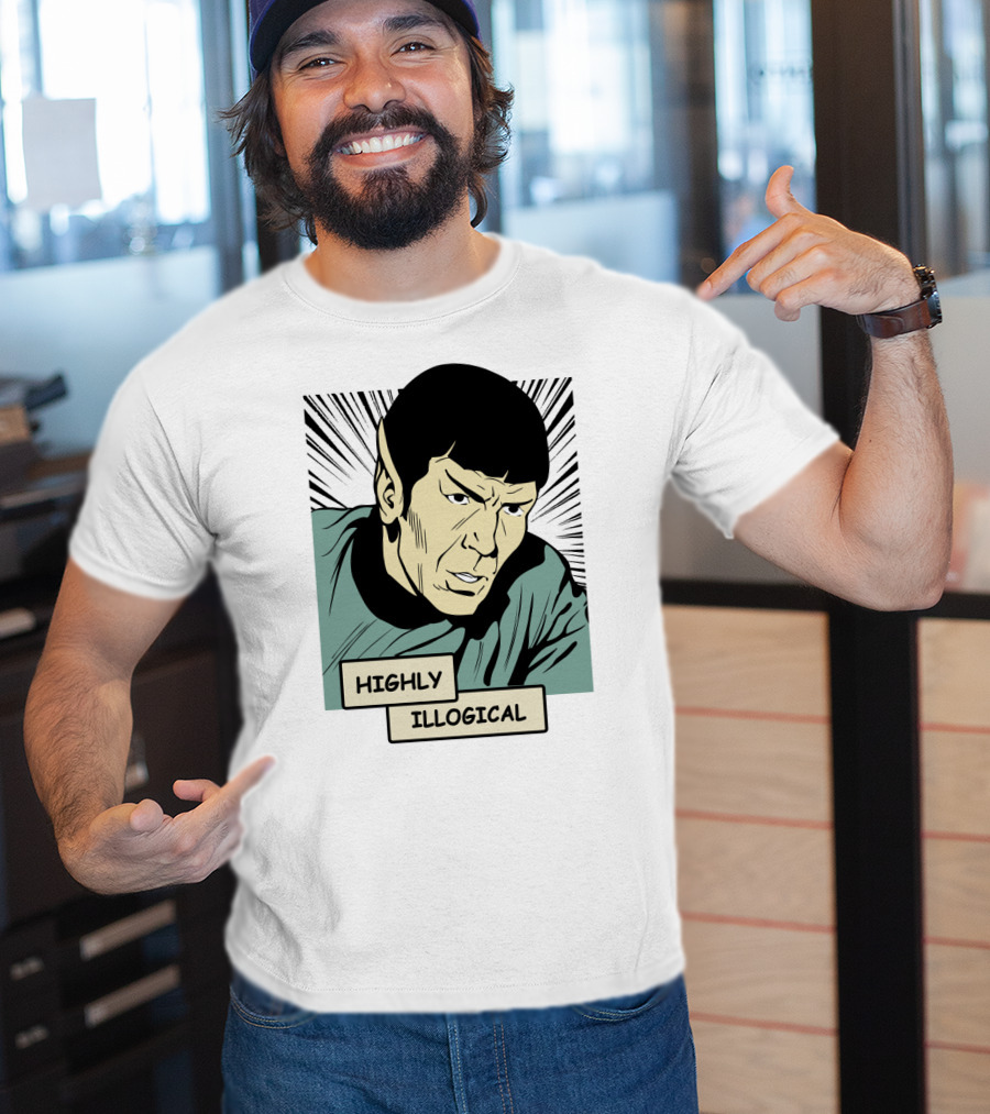 Star Trek Spock Highly Illogical Comic T-Shirt