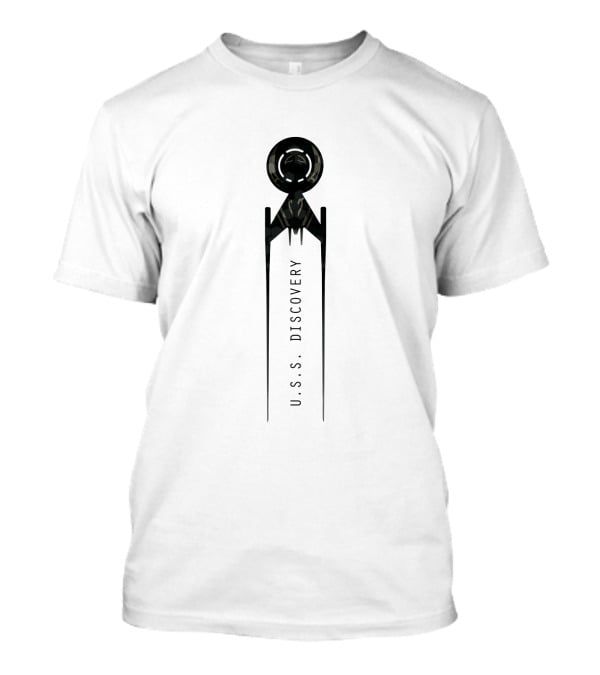 U.S.S Discovery Star Trek Black Badge Emblem T-Shirt