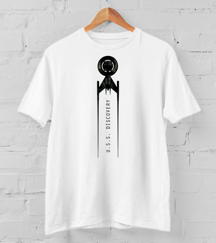 U.S.S Discovery Star Trek Black Badge Emblem T-Shirt