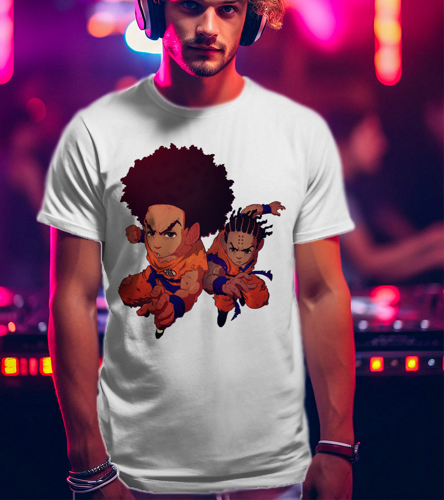 Dragonball Z Fusion Afro Style Characters T-Shirt