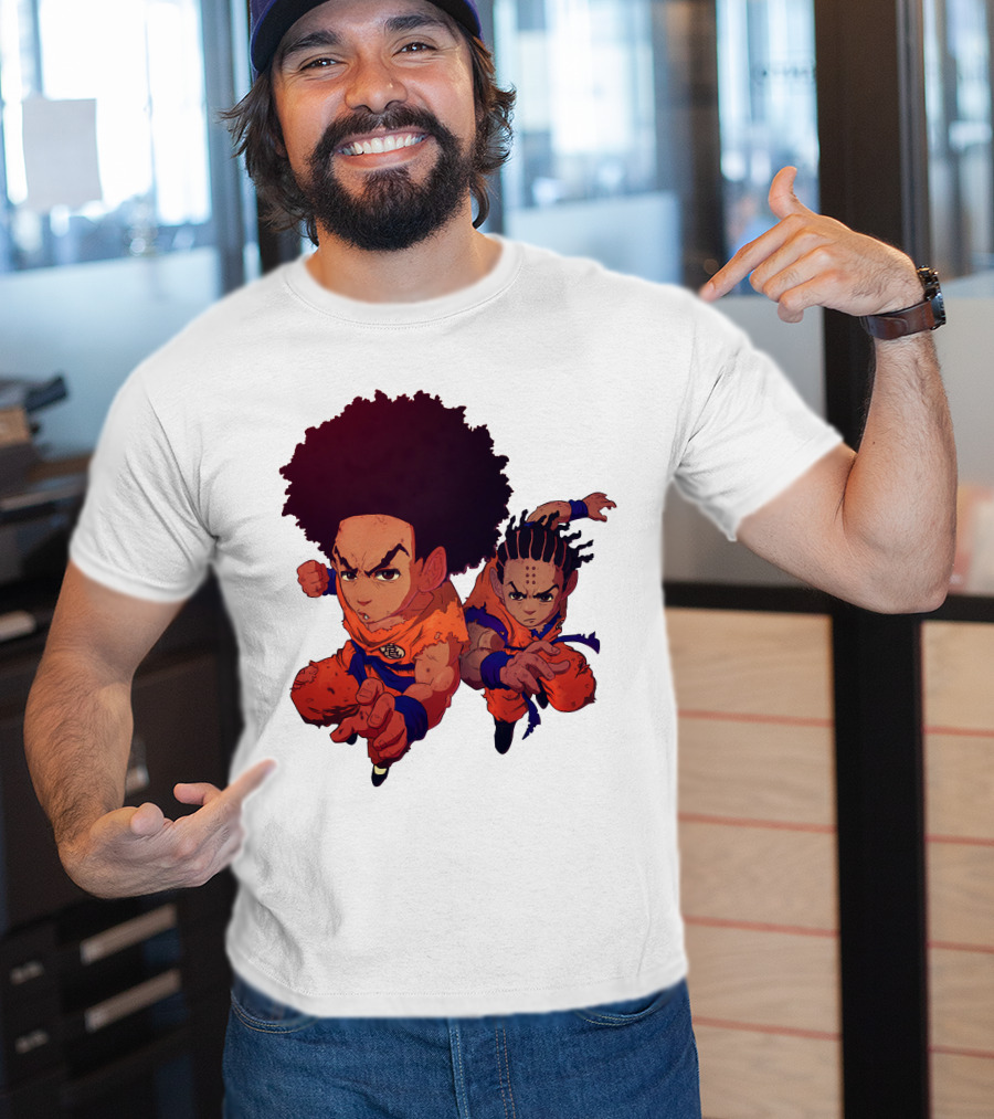 Dragonball Z Fusion Afro Style Characters T-Shirt