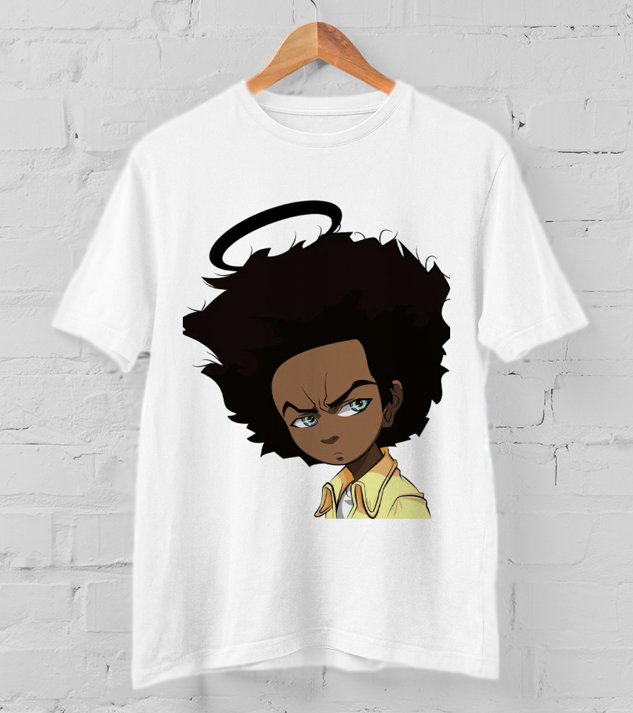 TBD7 Boondocks Huey Freeman Anime Halo T-Shirt