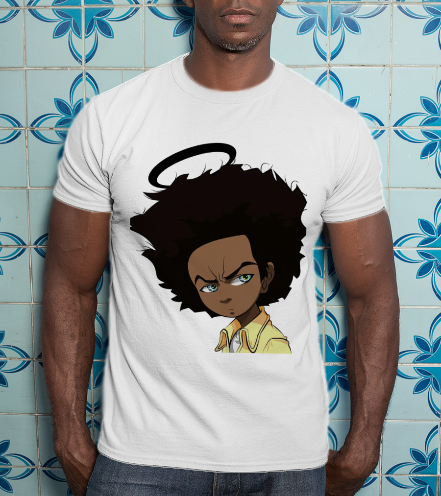 TBD7 Boondocks Huey Freeman Anime Halo T-Shirt