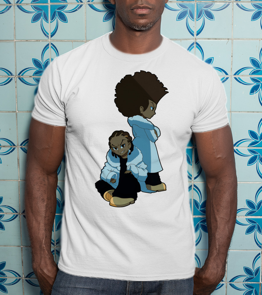 The Boondocks Huey And Riley Characters T-Shirt