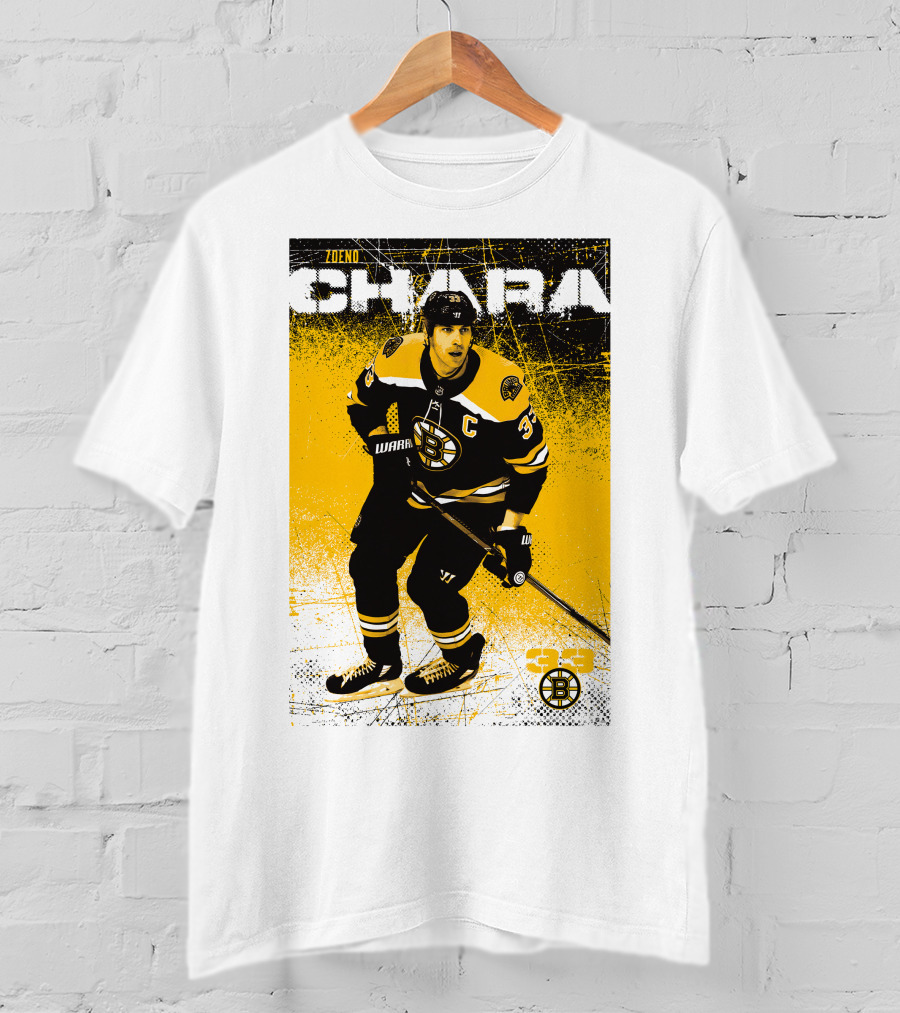 Zdeno Chara Boston Bruins 33 Hockey Captain T-Shirt