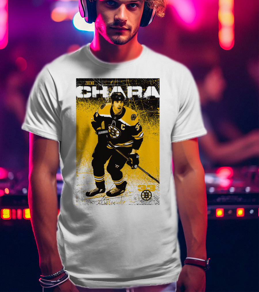 Zdeno Chara Boston Bruins 33 Hockey Captain T-Shirt