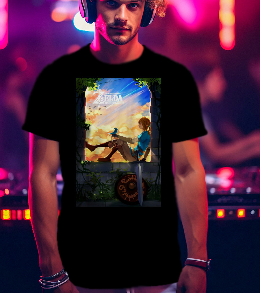 The Legend Of Zelda Breath Of The Wild Heroic Reflection T-Shirt