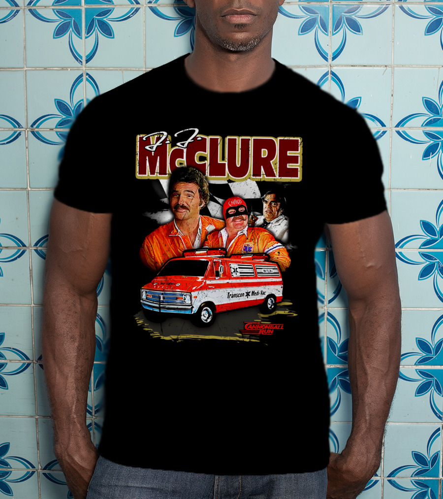 Cannonball Run J.J. McClure Transcon Med-Vac Van Racing T-Shirt