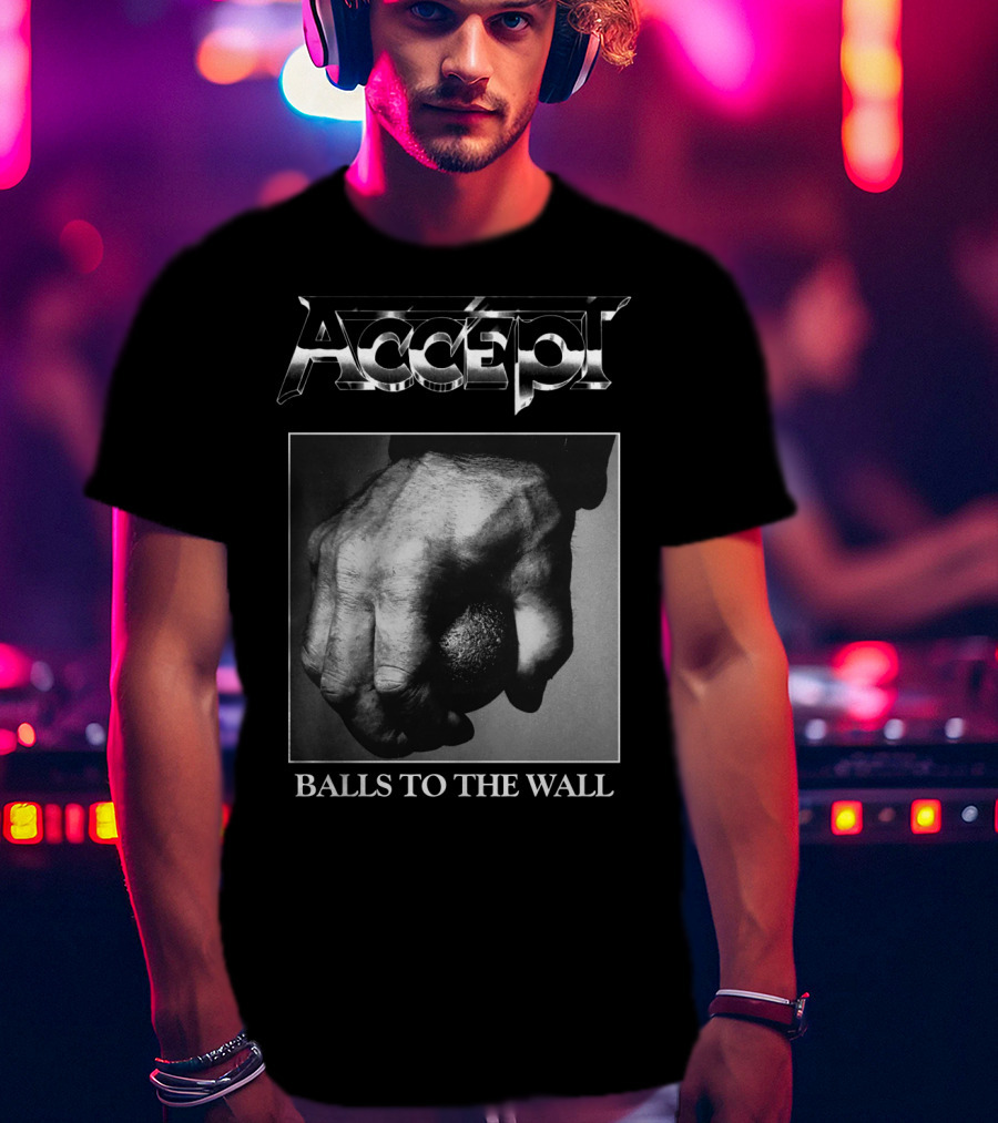 Accept Balls To The Wall Album Cover T-Shirt