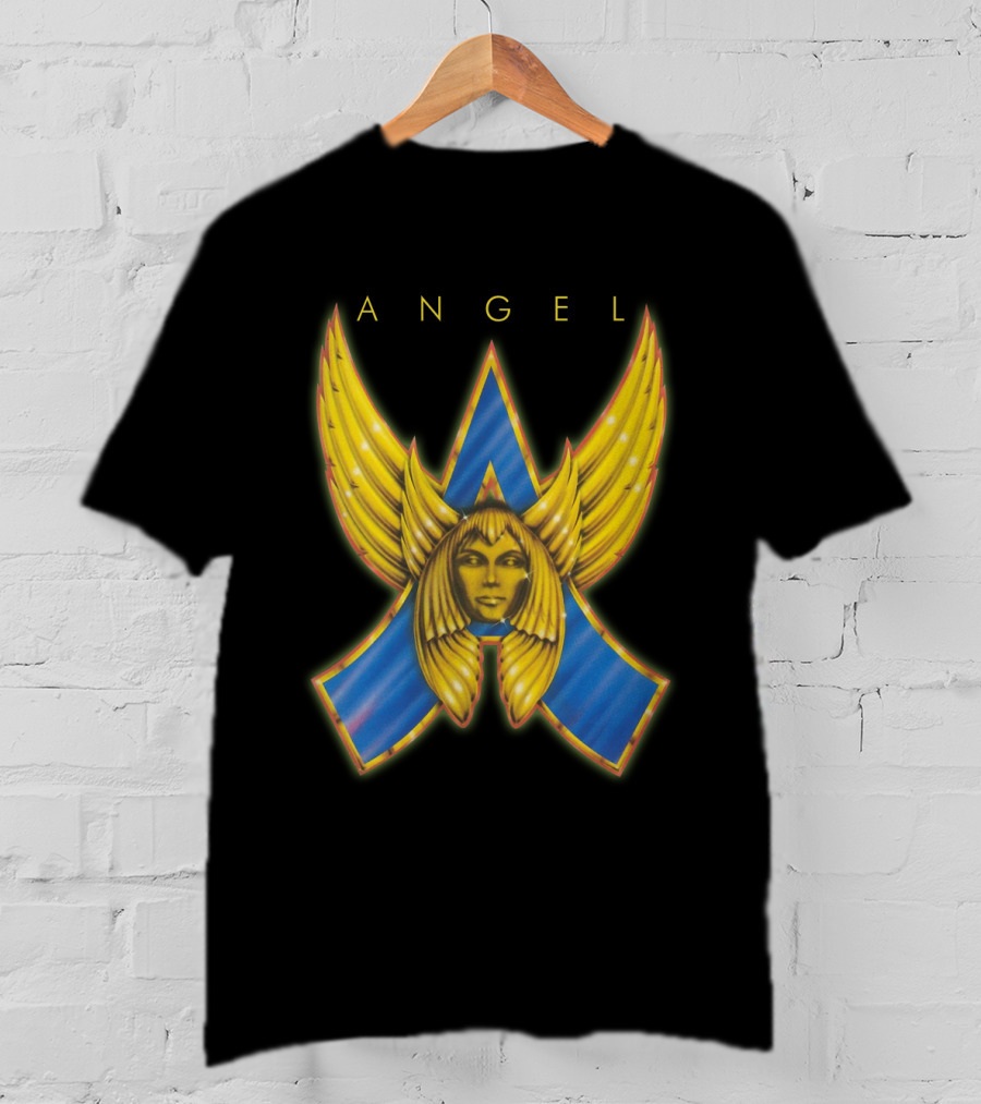 ANGEL Band Logo Winged Face Emblem T-Shirt