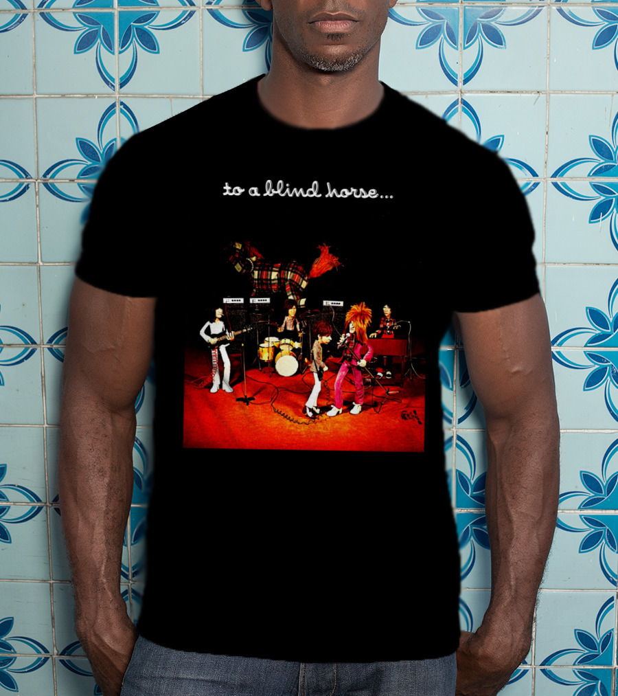 To A Blind Horse Band Performance Scene T-Shirt