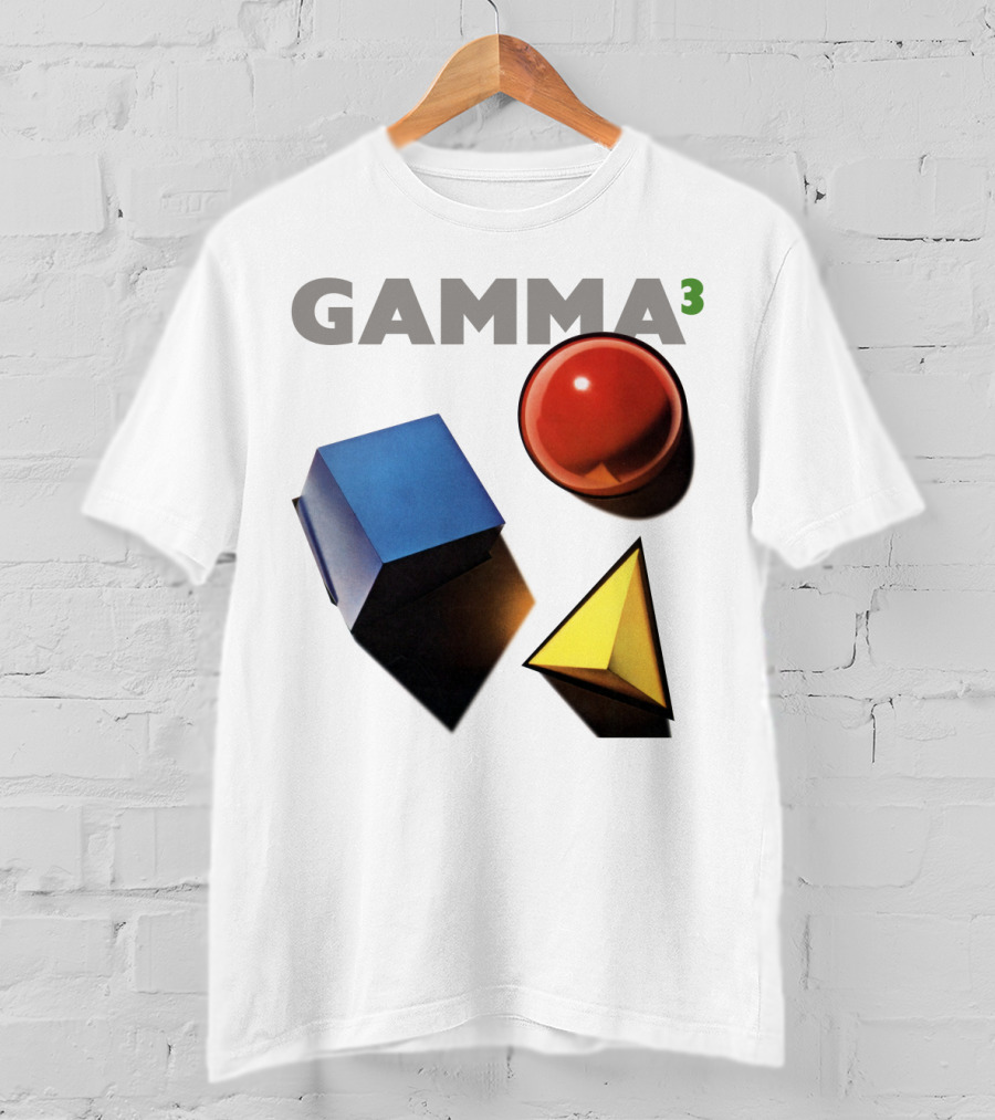 GAMMA 3 Geometric Shapes Cube Sphere Pyramid T-Shirt