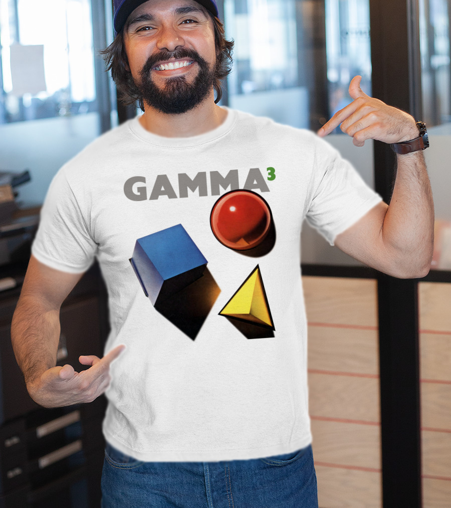 GAMMA 3 Geometric Shapes Cube Sphere Pyramid T-Shirt