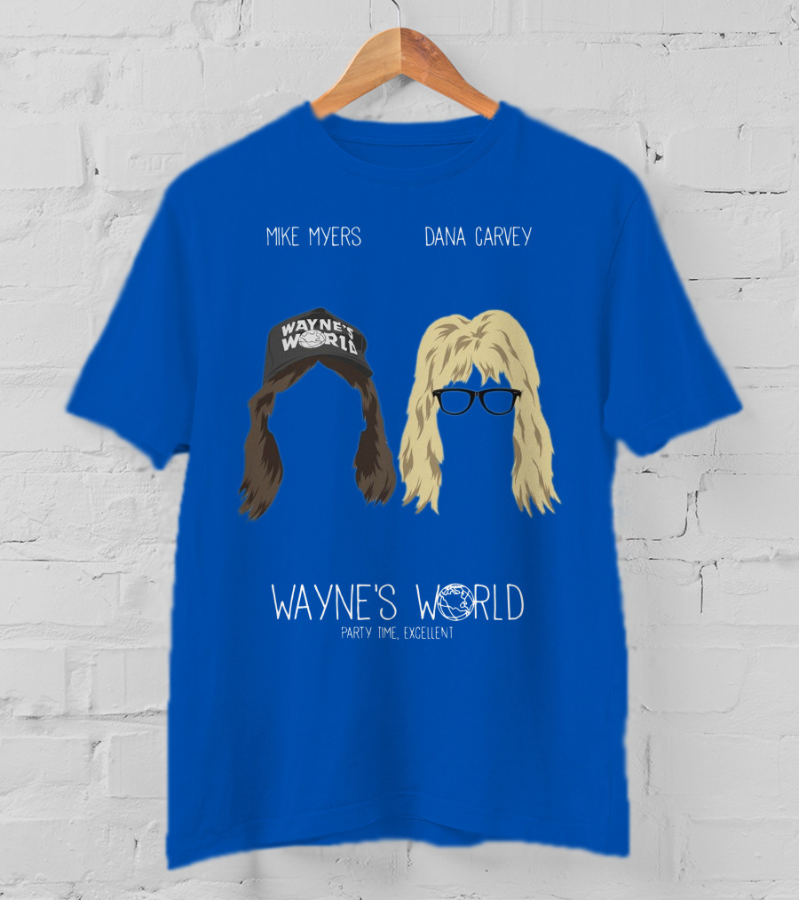 Wayne's World Mike Myers Dana Carvey Party Time Excellent T-Shirt
