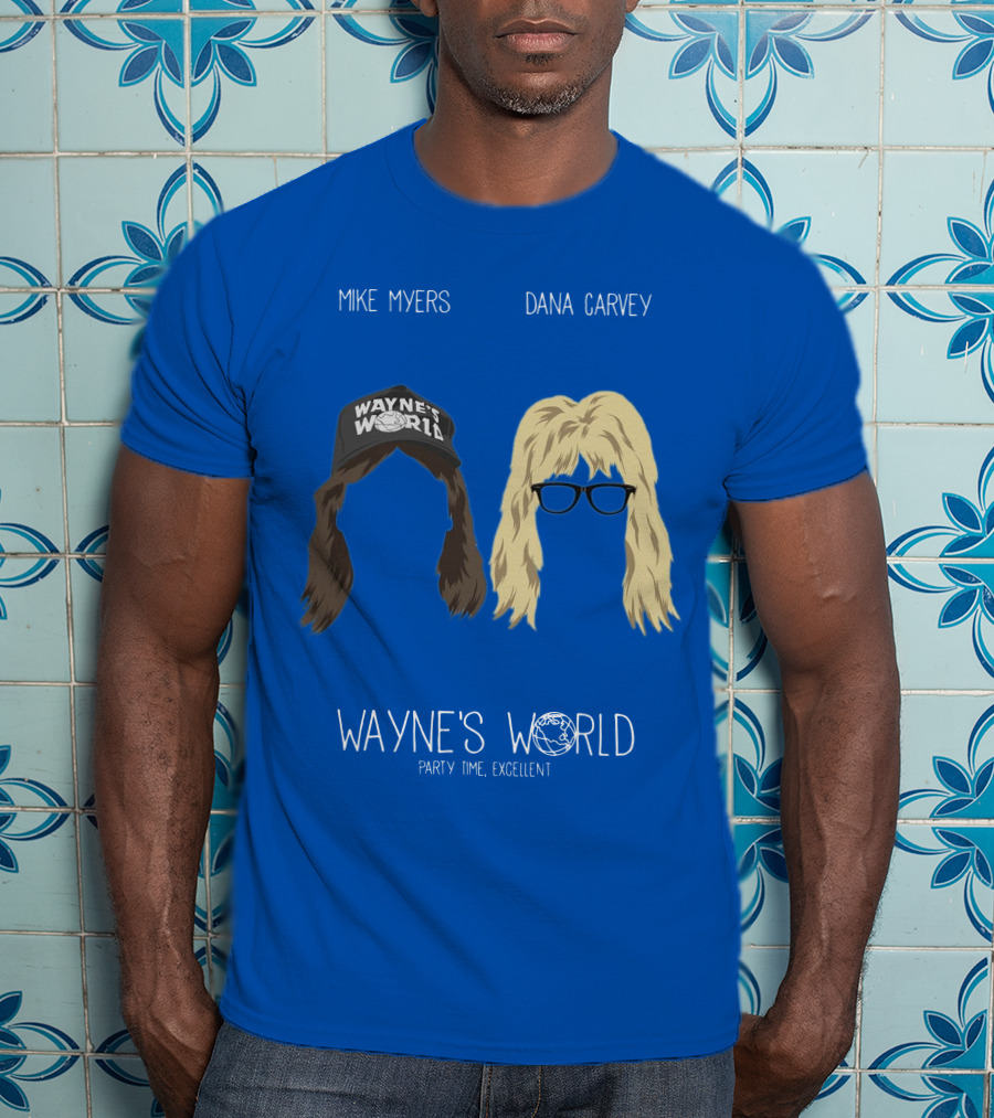Wayne's World Mike Myers Dana Carvey Party Time Excellent T-Shirt