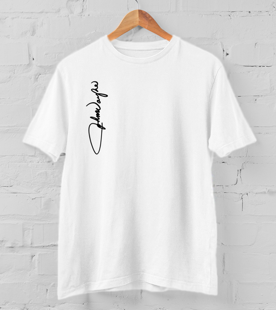 John Wayne Signature Vertical Black T-Shirt