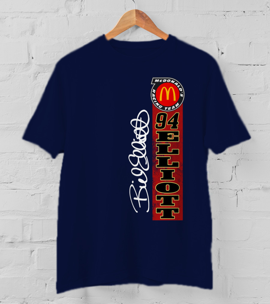 McDonald's Racing Team 94 Bill Elliott Signature T-Shirt