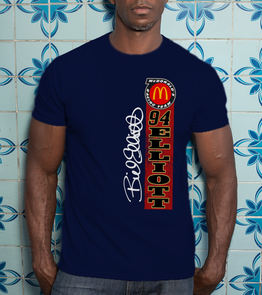 McDonald's Racing Team 94 Bill Elliott Signature T-Shirt