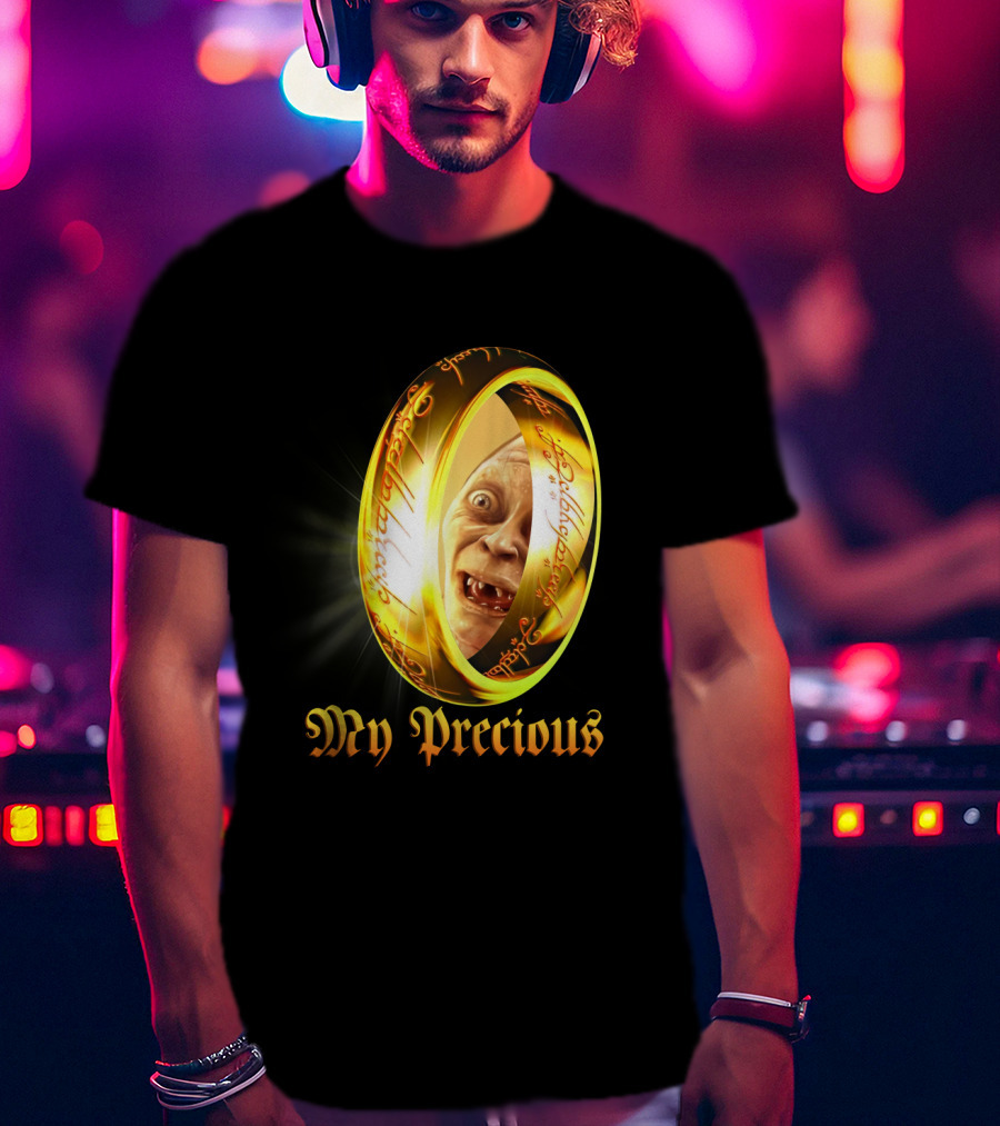 Lord Of The Rings My Precious Ring Gollum Reflection T-Shirt