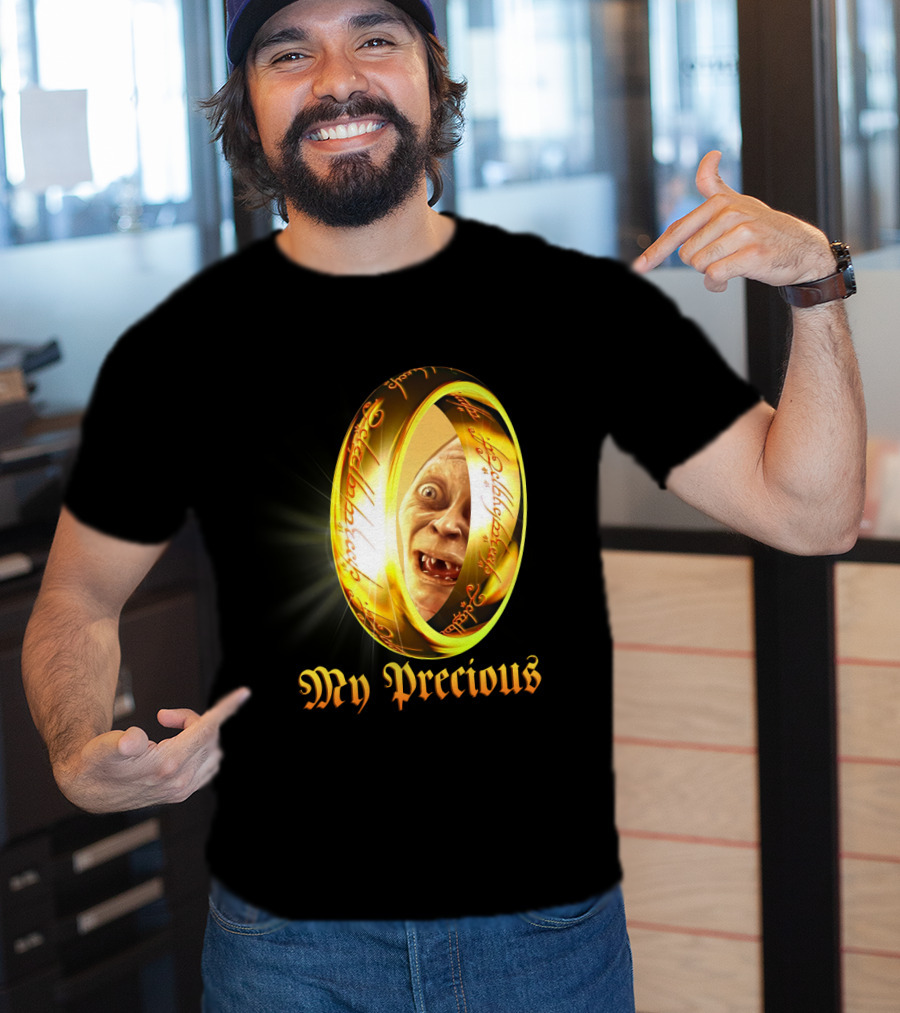 Lord Of The Rings My Precious Ring Gollum Reflection T-Shirt