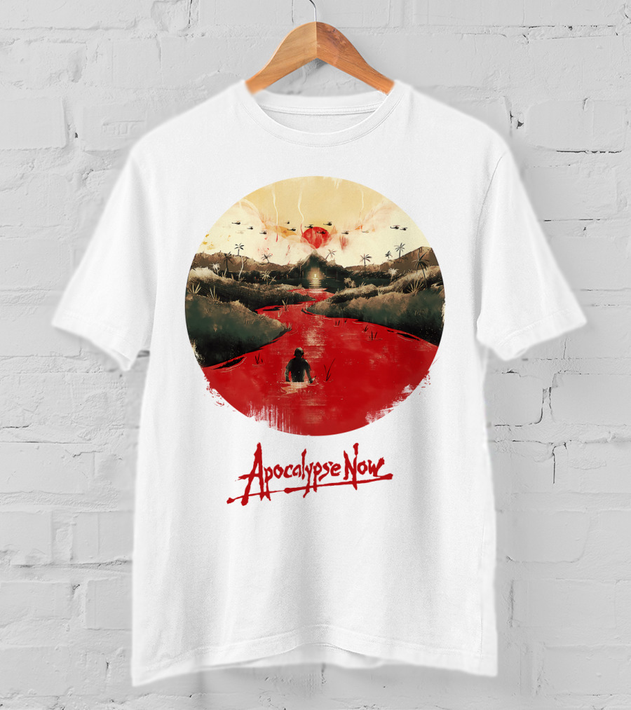 15 Helicopters Jungle River Apocalypse Now T-Shirt