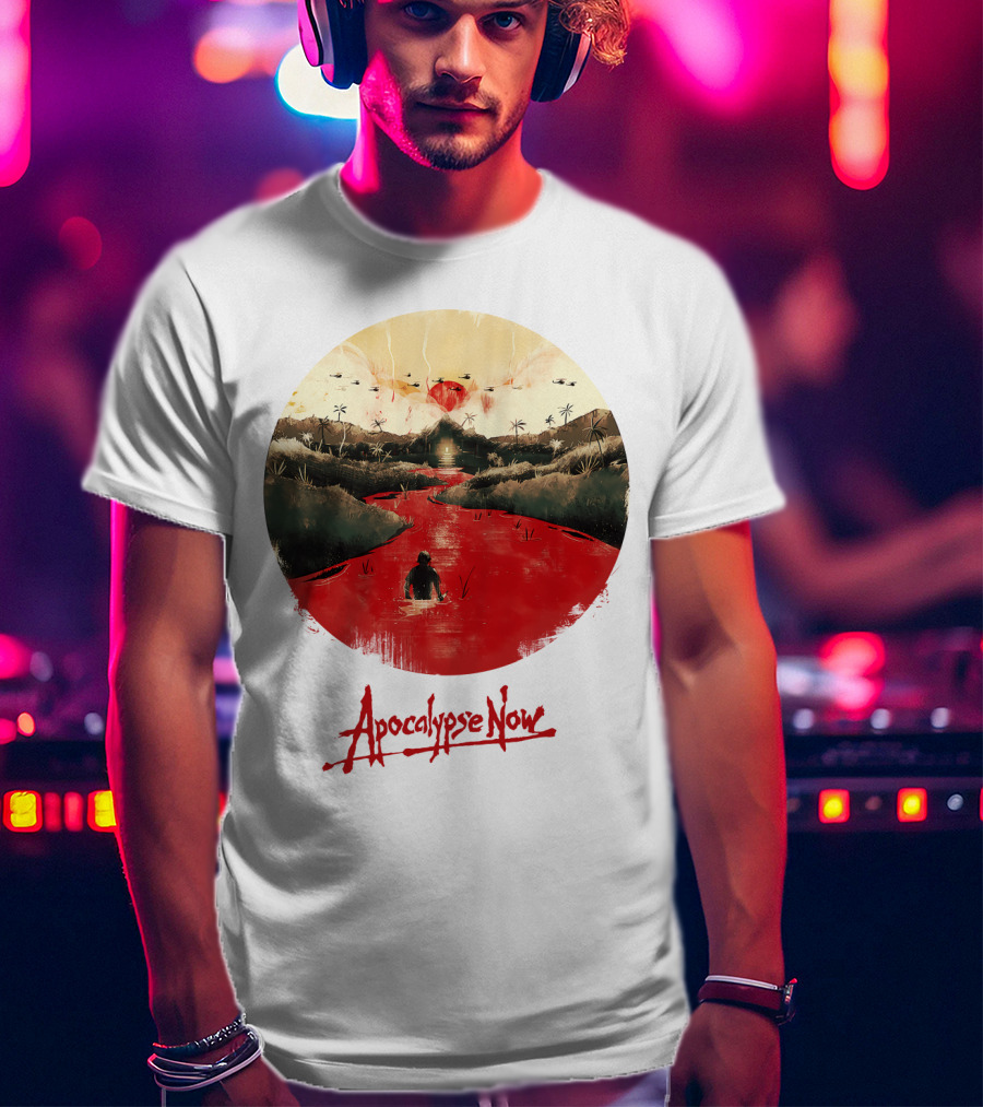 15 Helicopters Jungle River Apocalypse Now T-Shirt